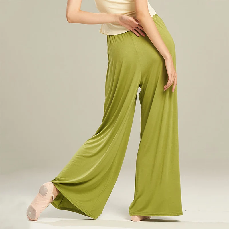 Olivenorma Modal Bequeme Drape Yoga Dance Gerade Hose