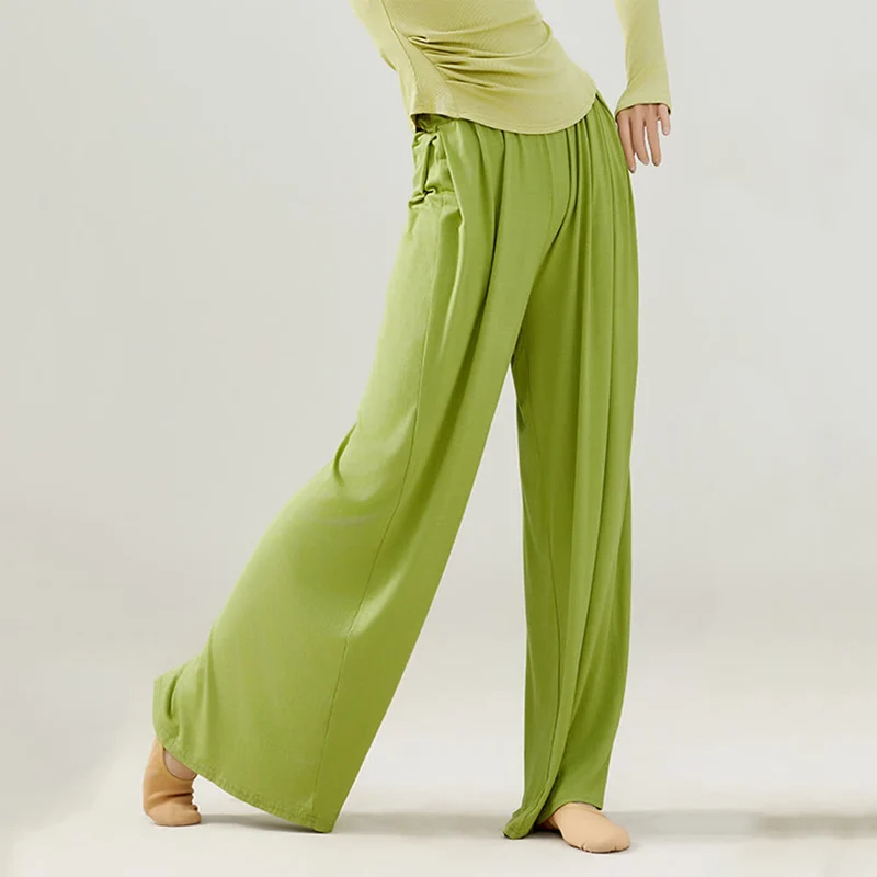 Olivenorma Modal Bequeme Drape Yoga Dance Gerade Hose
