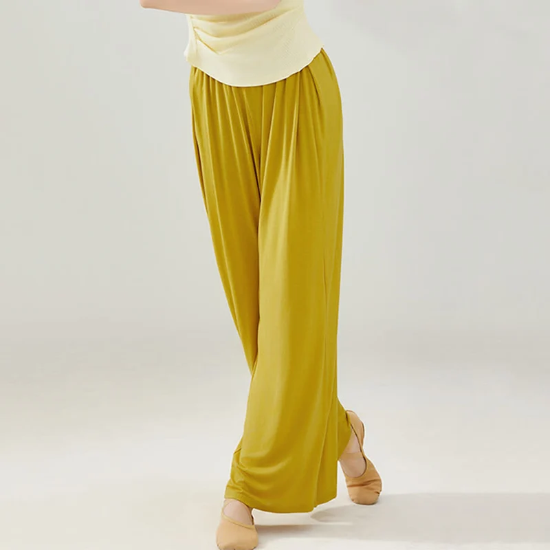 Olivenorma Modal Bequeme Drape Yoga Dance Gerade Hose