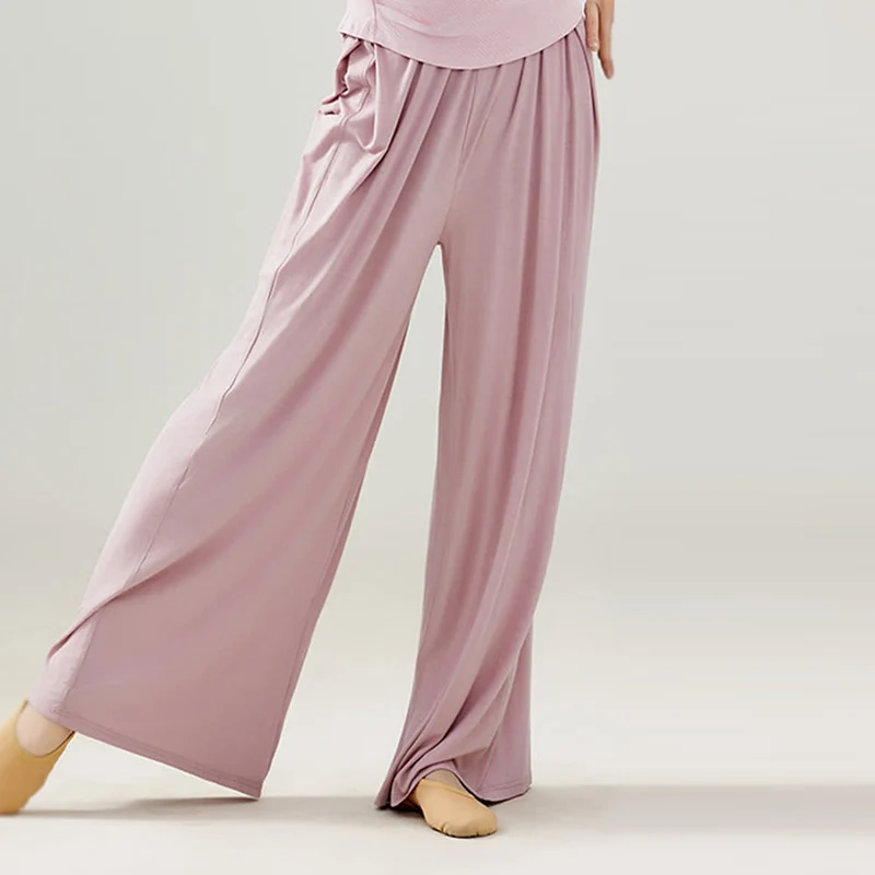 Olivenorma Modal Bequeme Drape Yoga Dance Gerade Hose