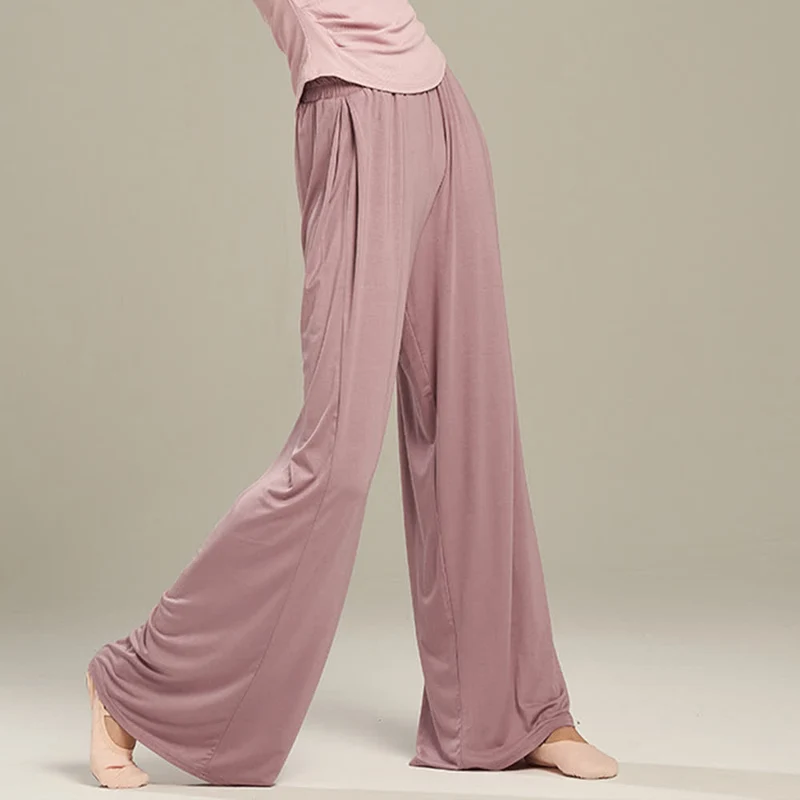 Olivenorma Modal Bequeme Drape Yoga Dance Gerade Hose