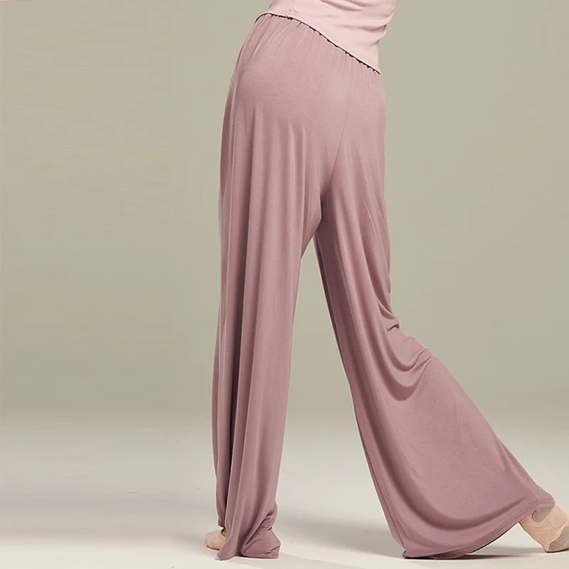 Olivenorma Modal Bequeme Drape Yoga Dance Gerade Hose