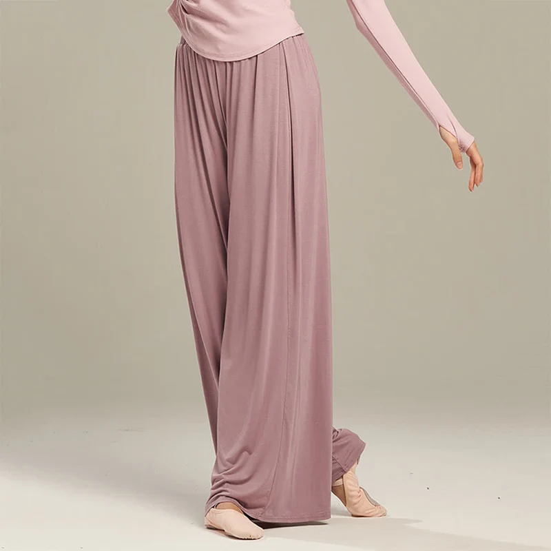 Olivenorma Modal Bequeme Drape Yoga Dance Gerade Hose