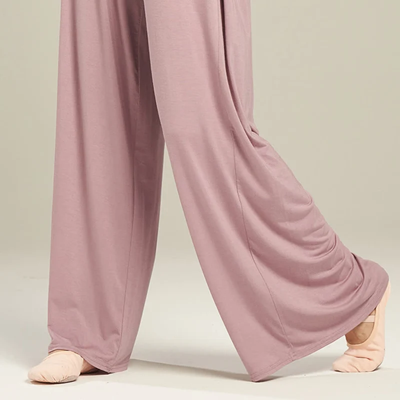 Olivenorma Modal Bequeme Drape Yoga Dance Gerade Hose