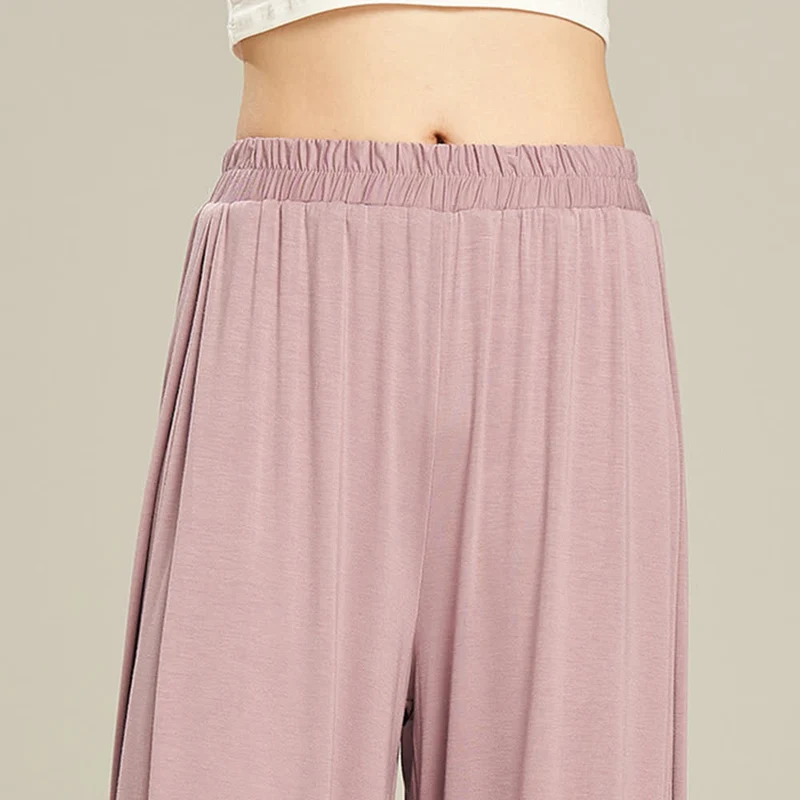 Olivenorma Modal Bequeme Drape Yoga Dance Gerade Hose