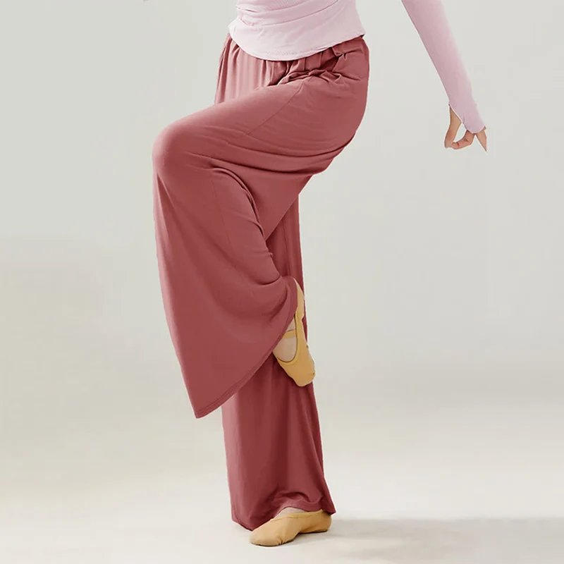 Olivenorma Modal Bequeme Drape Yoga Dance Gerade Hose