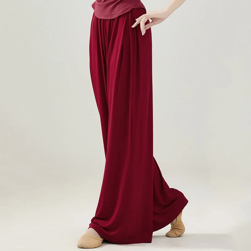 Olivenorma Modal Bequeme Drape Yoga Dance Gerade Hose