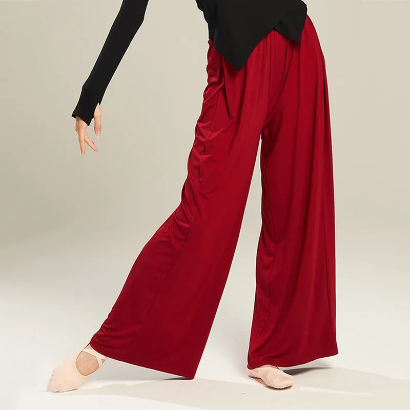 Olivenorma Modal Bequeme Drape Yoga Dance Gerade Hose