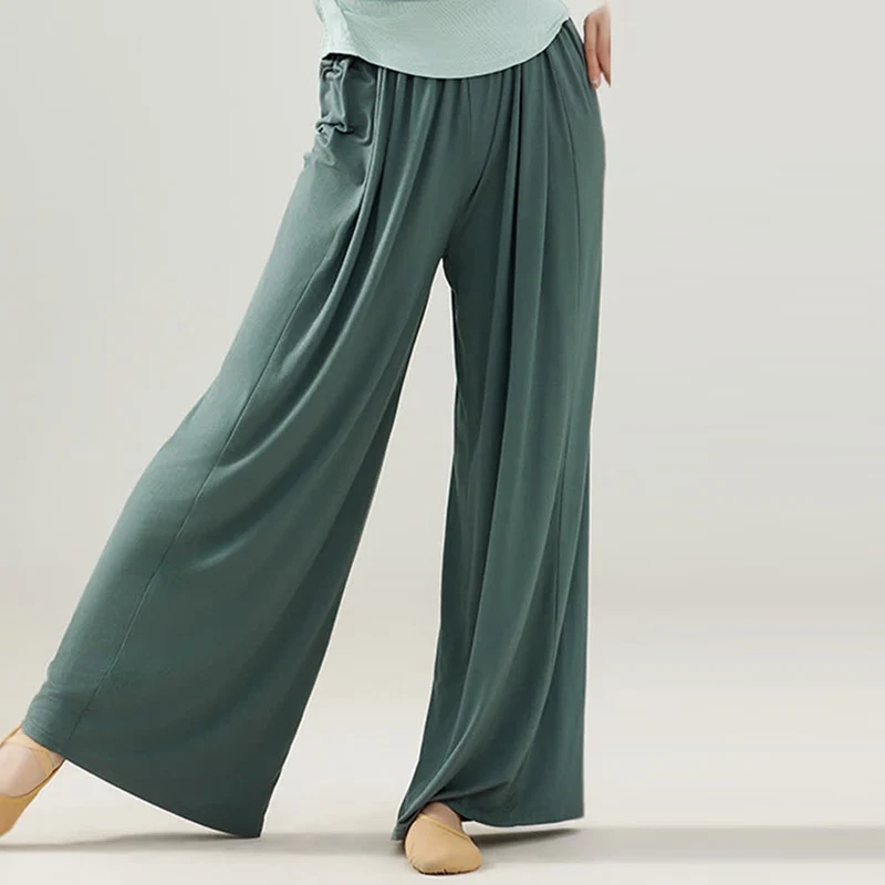 Olivenorma Modal Bequeme Drape Yoga Dance Gerade Hose