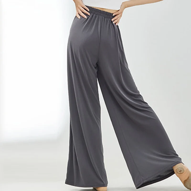 Olivenorma Cuprammonium Rayon Drape Yoga Dance Wide-Leg-Hose