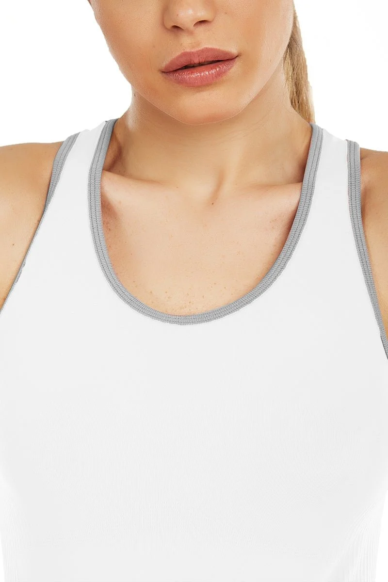 Top Lungo Gym Fashion Bianco