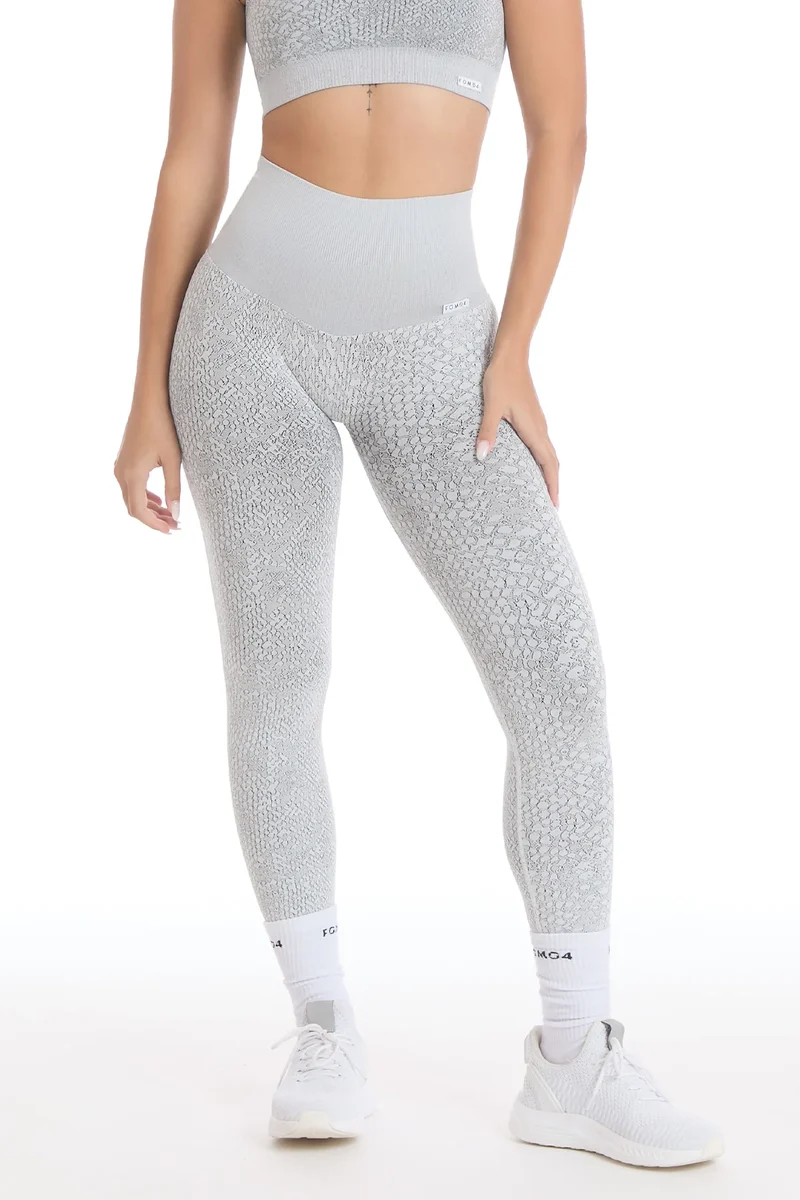 Leggings Push Up Jungle Pitone Ghiaccio