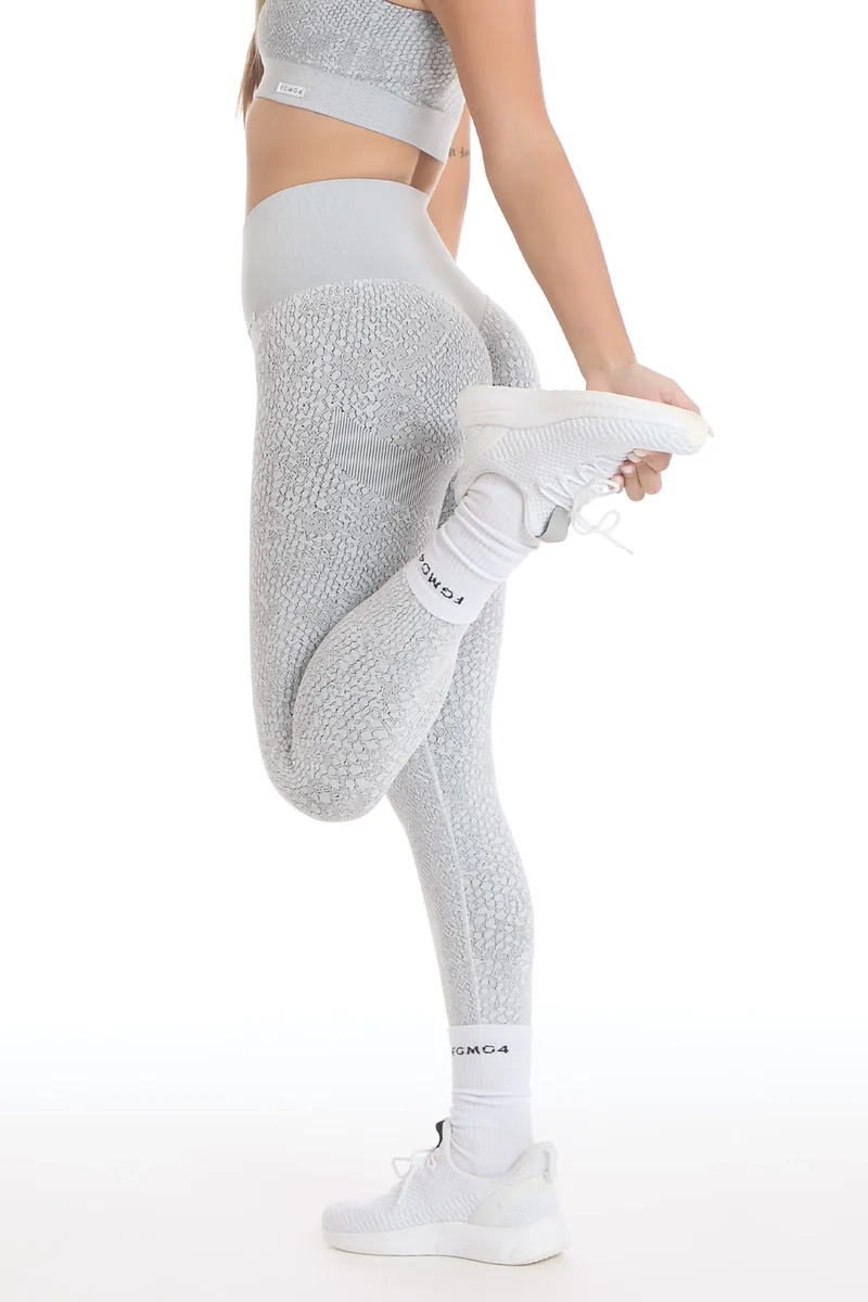 Leggings Push Up Jungle Pitone Ghiaccio