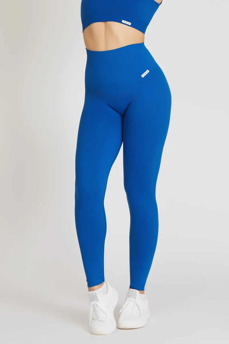 Leggings Push Up Gym Fashion Blu Accidia
