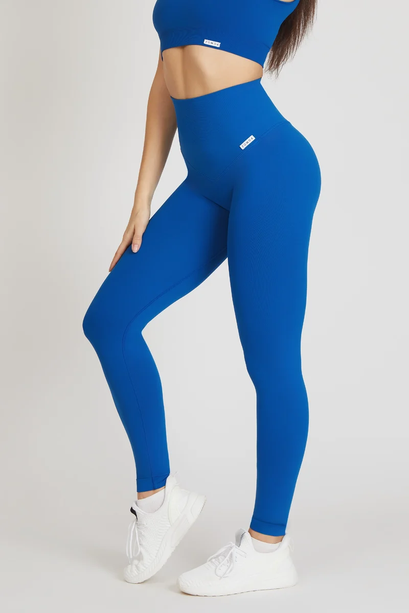 Leggings Push Up Gym Fashion Blu Accidia