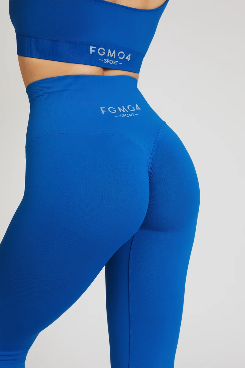 Leggings Push Up Gym Fashion Blu Accidia