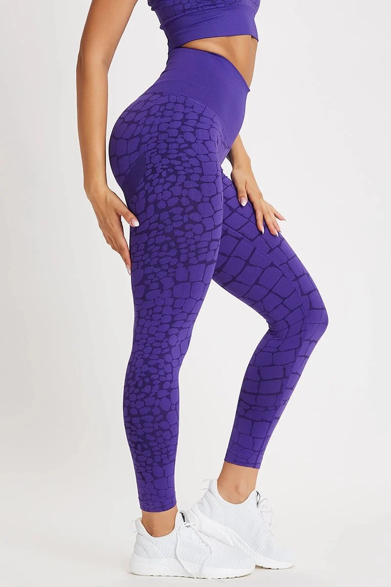 Leggings Push Up All-Up Cocco Viola