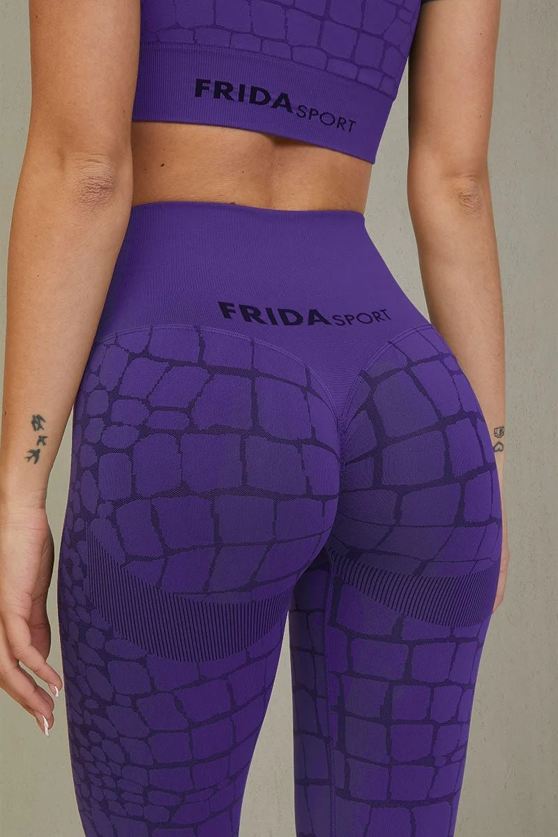 Leggings Push Up All-Up Cocco Viola