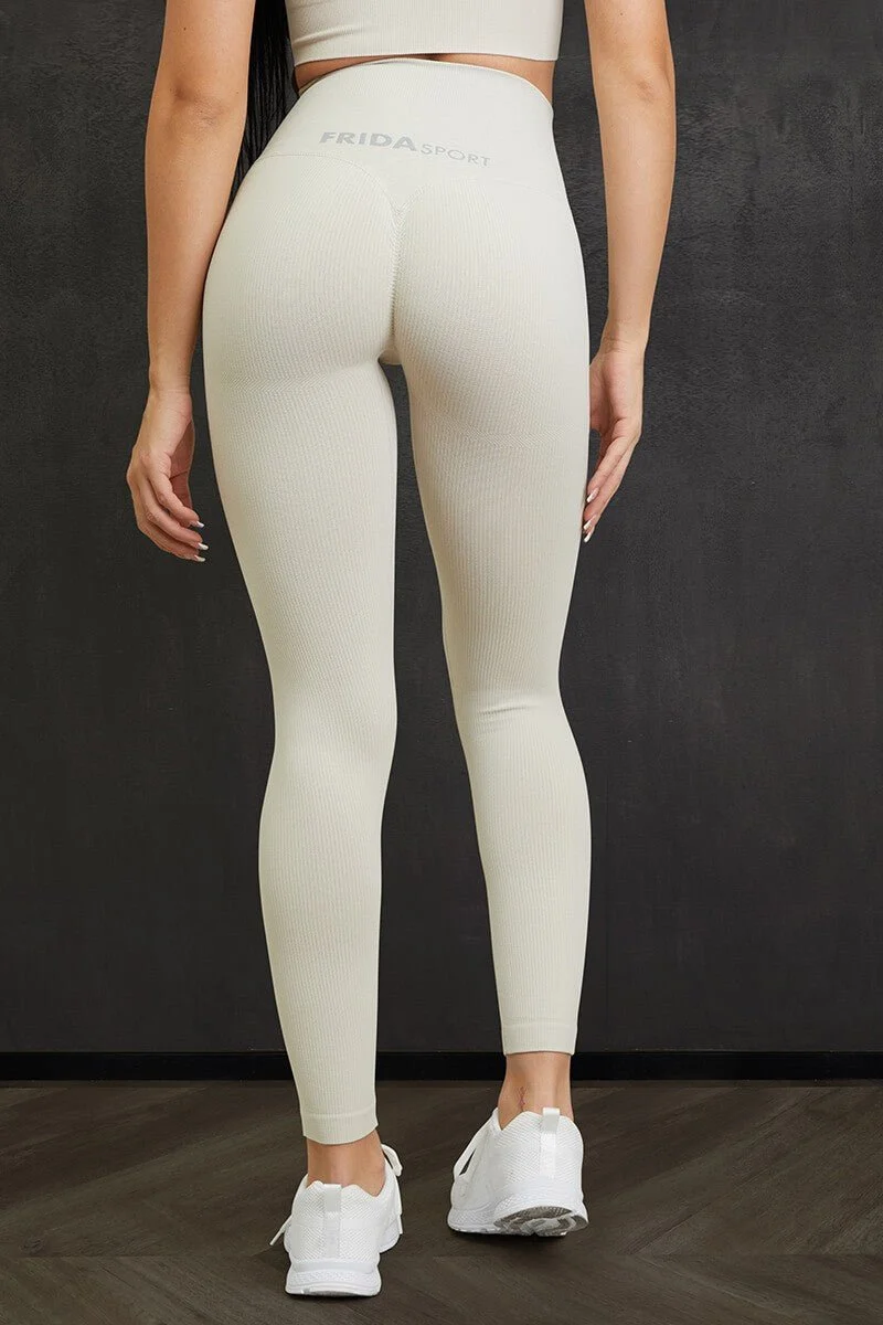 Leggings Push Up Calipso Latte Costine
