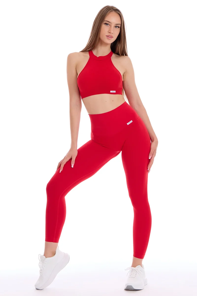Leggings Push Up All-Up Rosso Lampone