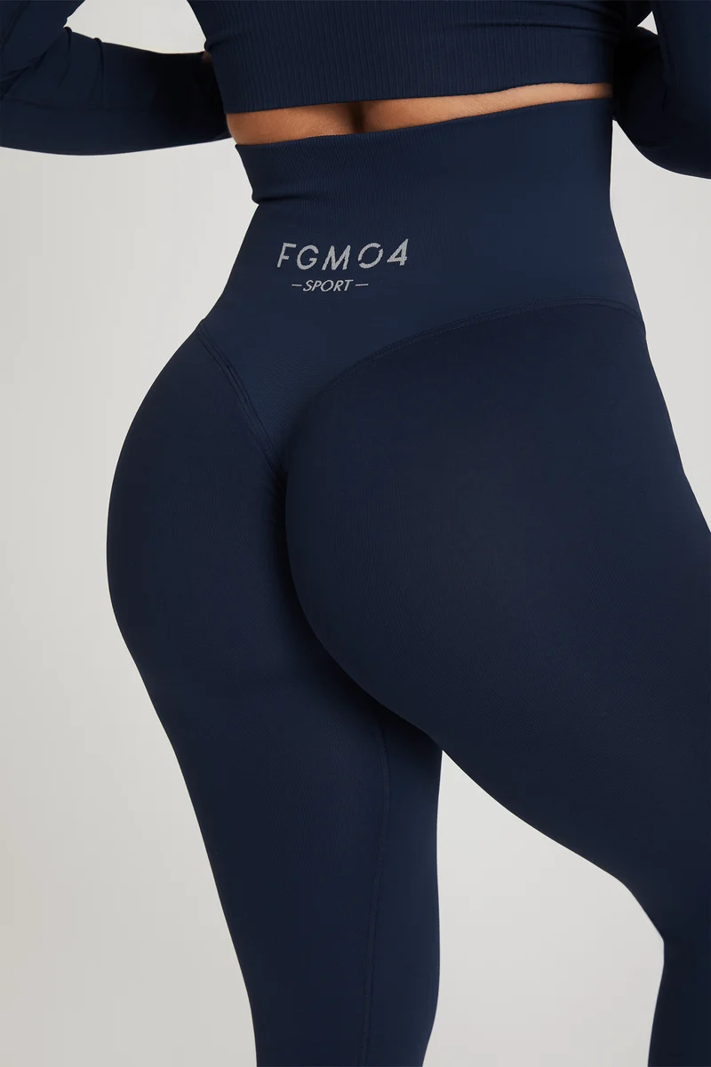 Leggings Push Up Gym Fashion Blu notte