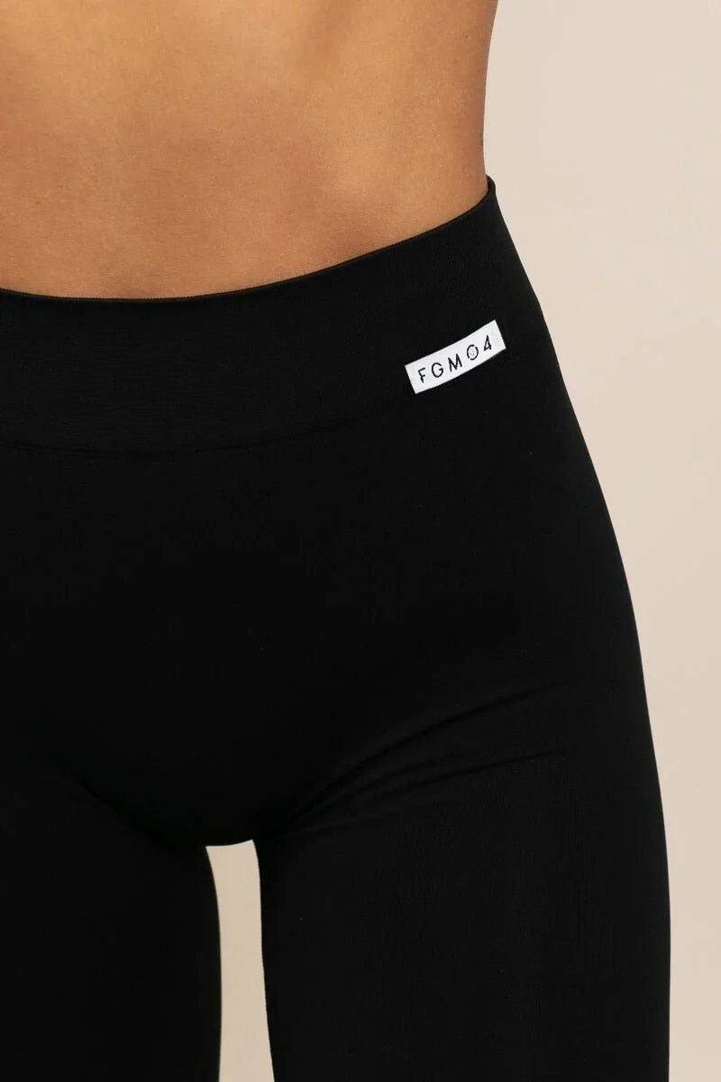 Leggings Basic Fascione Basso Nero