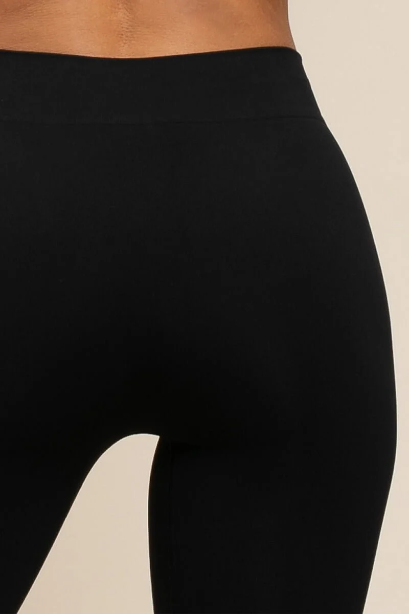 Leggings Basic Fascione Basso Nero
