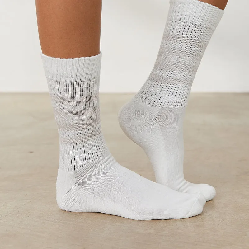Essential Socken (2er Paket) - Crèmefarben