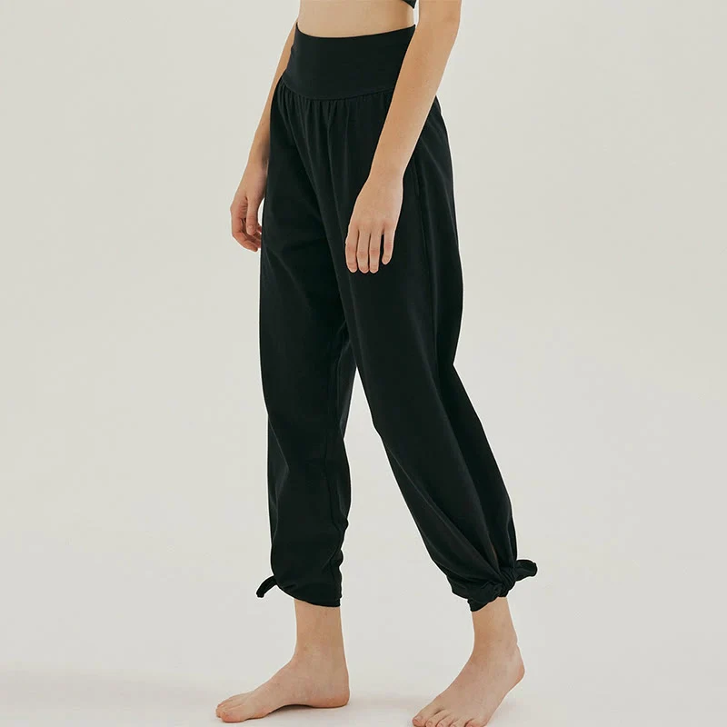 Olivenormafor Jogginghose mit hoher Taille und lockerer Passform, Yogahose mit weitem Bein