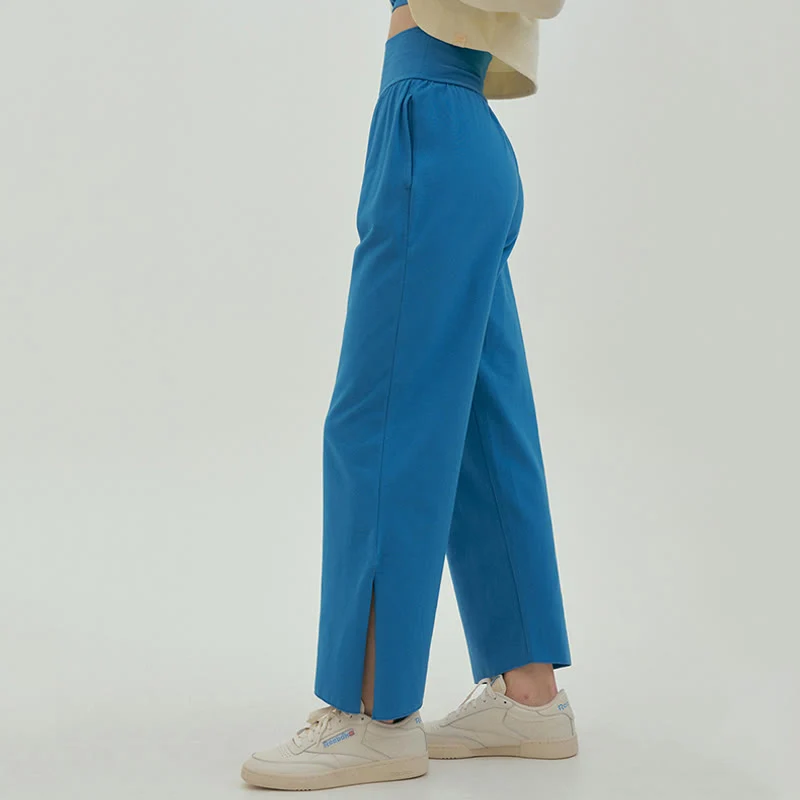 Olivenormafor Jogginghose mit hoher Taille und lockerer Passform, Yogahose mit weitem Bein