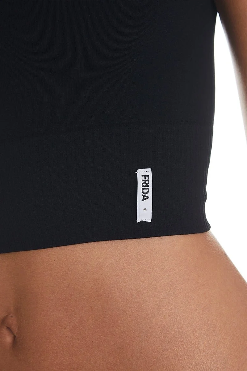 T-Shirt Crop Top Nero