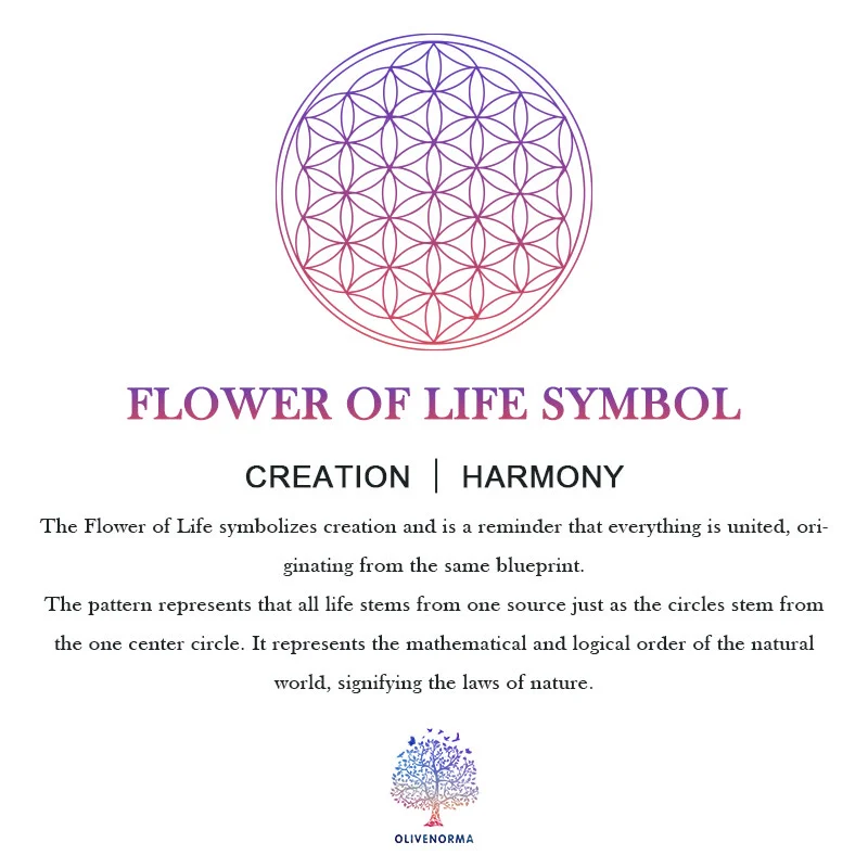 Olivenorma T-Shirt mit V-Ausschnitt und geometrischem Motiv „Blume des Lebens – Abwehr des Bösen“