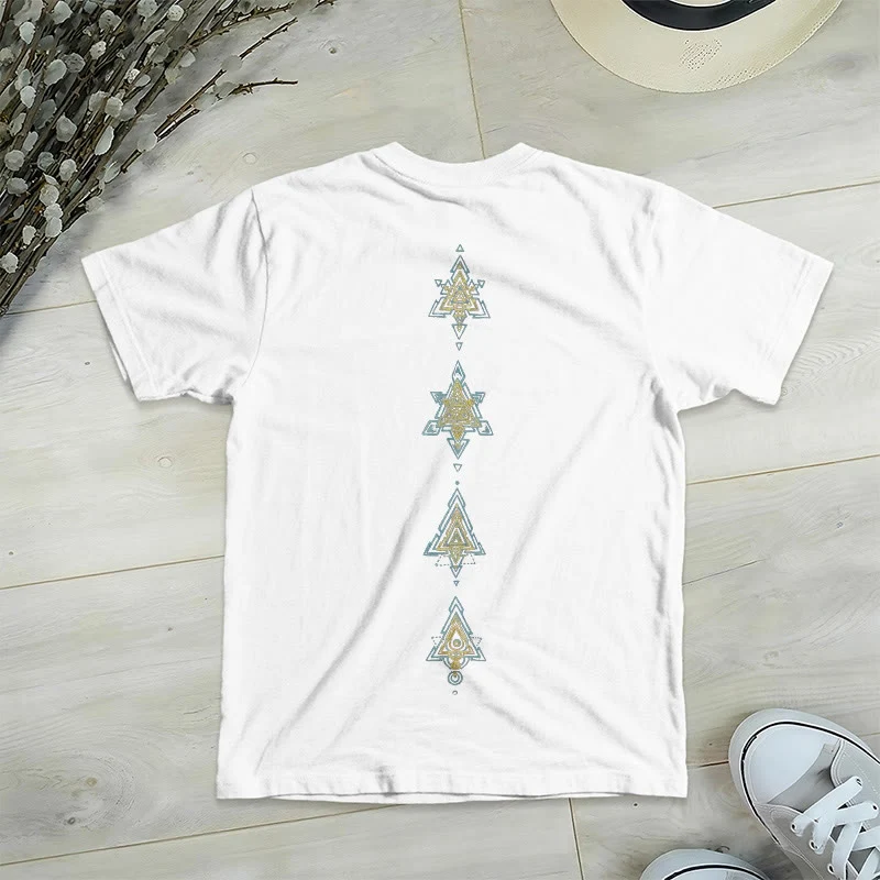 Olivenorma Metatros Würfelsymbol Heilige Geometrie Heilung Tee V-Ausschnitt Spirituelles T-Shirt