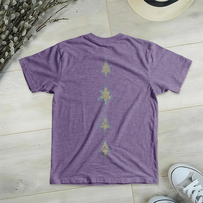 Olivenorma Metatros Würfelsymbol Heilige Geometrie Heilung Tee V-Ausschnitt Spirituelles T-Shirt