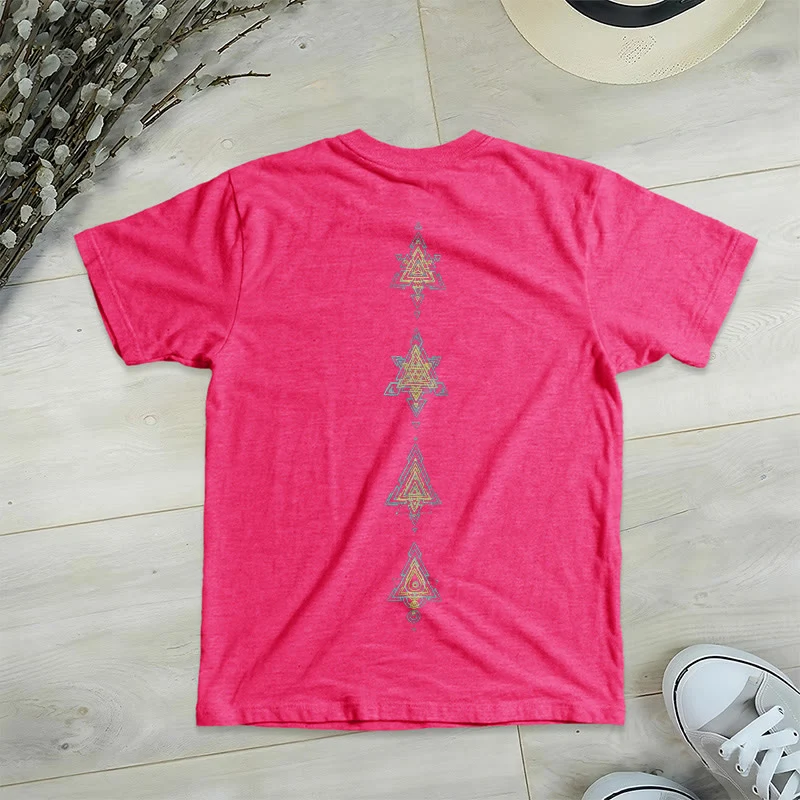 Olivenorma Metatros Würfelsymbol Heilige Geometrie Heilung Tee V-Ausschnitt Spirituelles T-Shirt