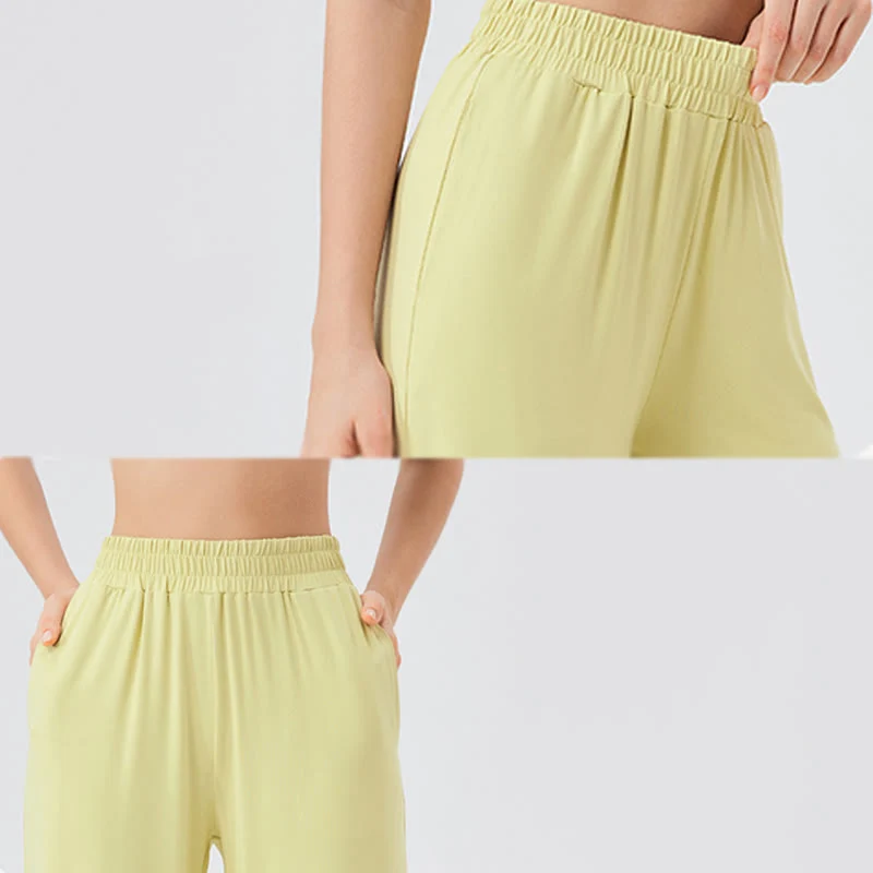 Olivenorma Leichte, weit geschnittene, belüftete, lockere Hose, lässige Yogahose