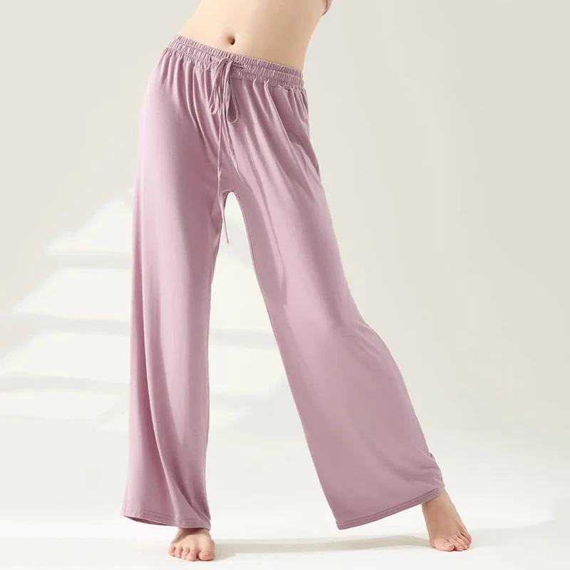 Olivenorma Modal Yogahose mit geradem Bein und weitem Bein