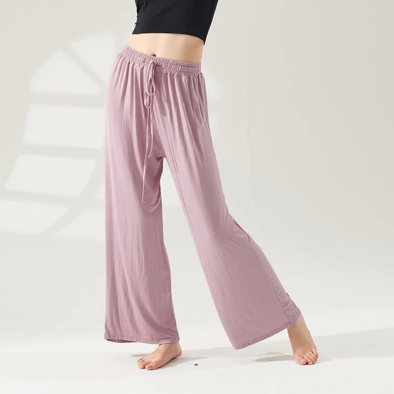 Olivenorma Modal Yogahose mit geradem Bein und weitem Bein