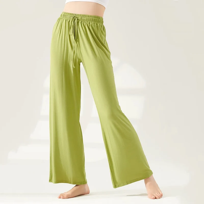 Olivenorma Modal Yogahose mit geradem Bein und weitem Bein