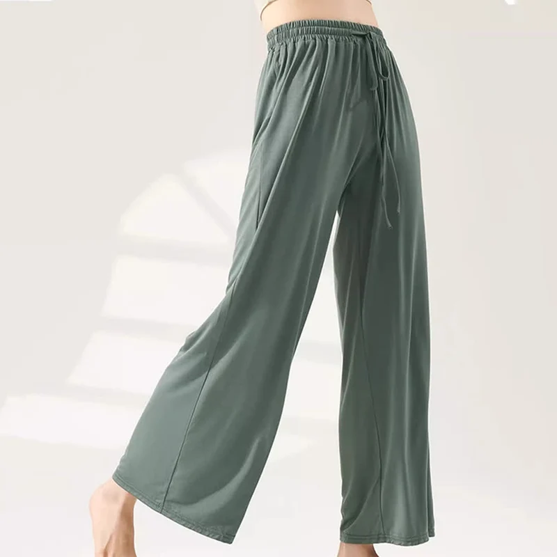 Olivenorma Modal Yogahose mit geradem Bein und weitem Bein
