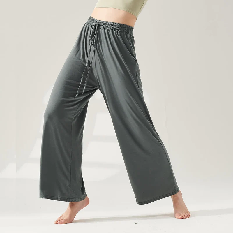 Olivenorma Modal Yogahose mit geradem Bein und weitem Bein