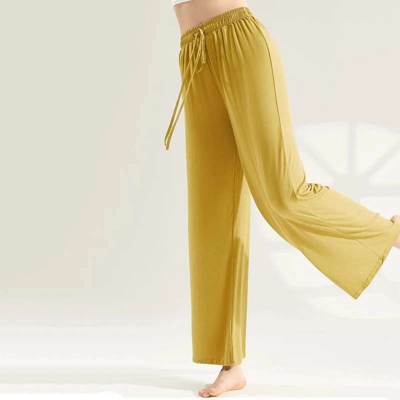Olivenorma Modal Yogahose mit geradem Bein und weitem Bein