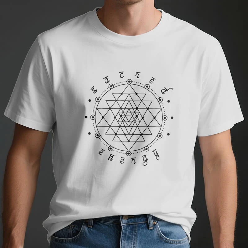 Olivenorma Heilige Energie Sri Yantra Spirituelles T-Shirt