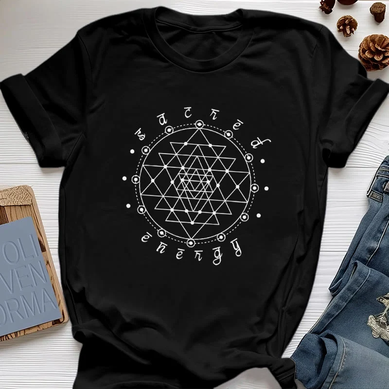 Olivenorma Heilige Energie Sri Yantra Spirituelles T-Shirt