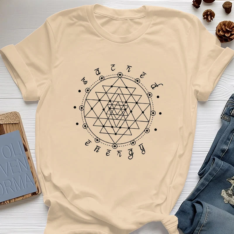 Olivenorma Heilige Energie Sri Yantra Spirituelles T-Shirt