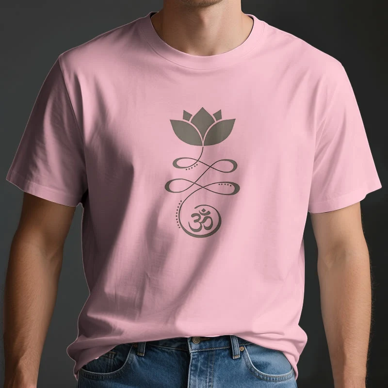 Olivenorma Yoga Lotusblume Om Symbol T-Shirt