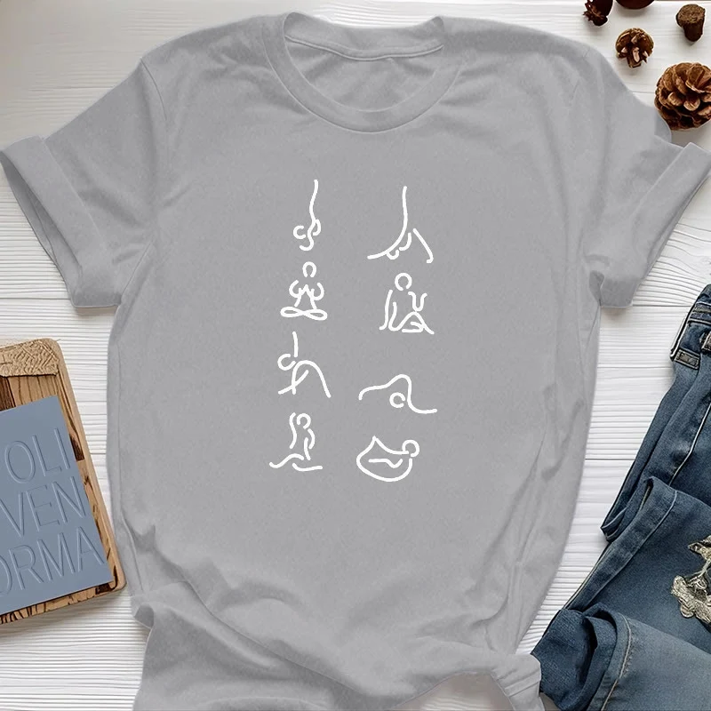 Olivenorma Yoga Meditationsbewegungen T-Shirt