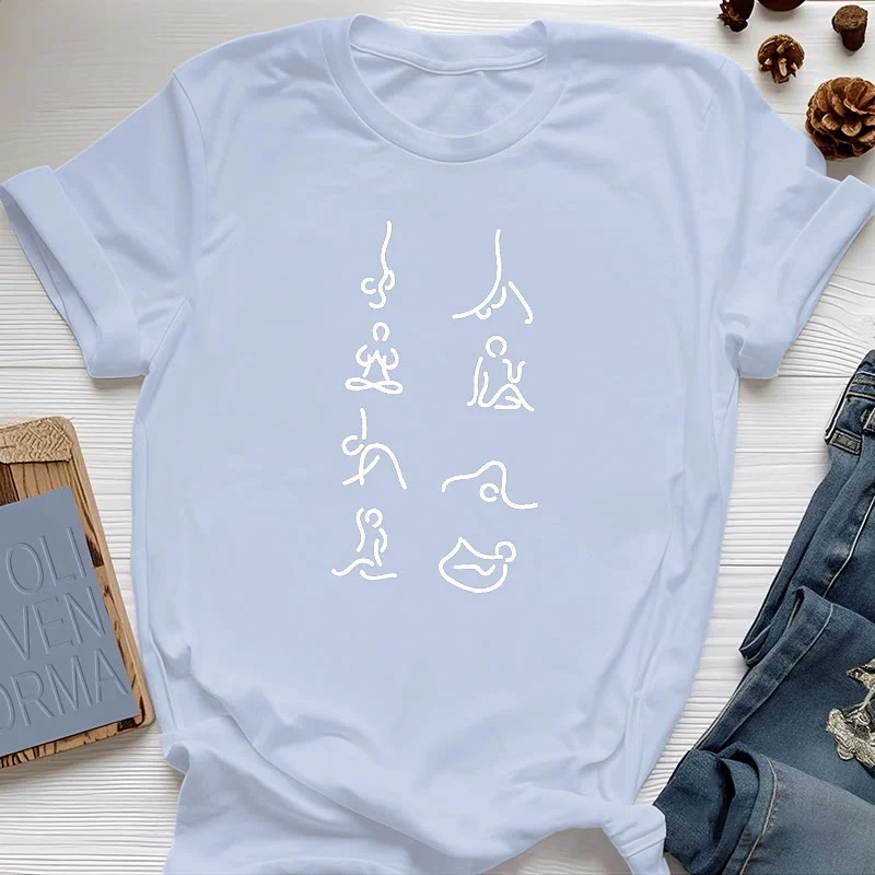 Olivenorma Yoga Meditationsbewegungen T-Shirt