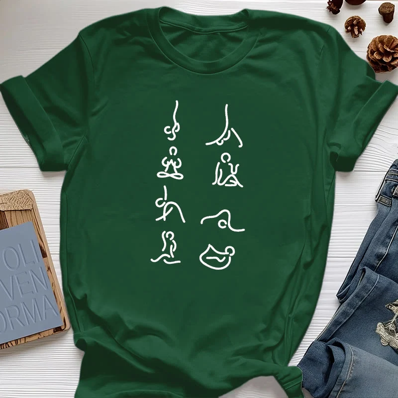 Olivenorma Yoga Meditationsbewegungen T-Shirt