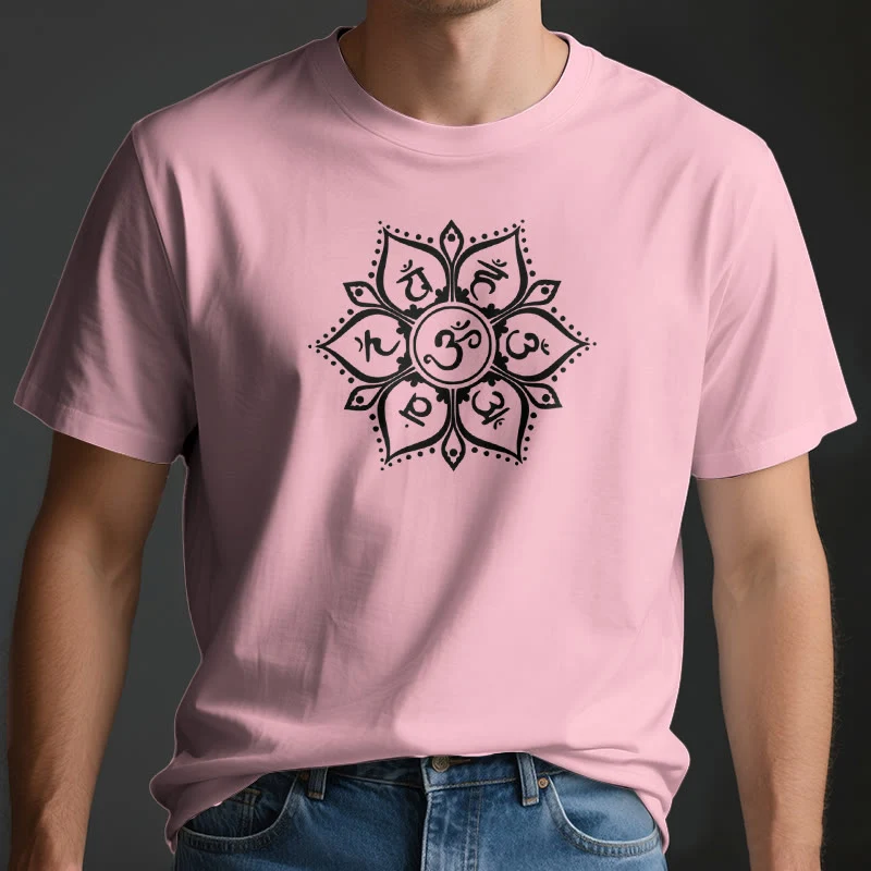Olivenorma Sieben Chakra-Symbole T-Shirt